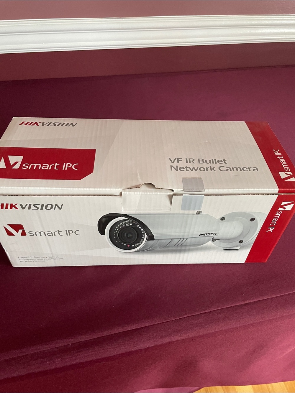 Hikvision White VF IR Bullet Network Camera Boxed Smart IPC
